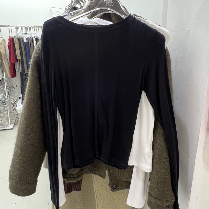 PADO㊣東大門實拍女裝新品休閑人氣26春夏真品推薦職業長袖T恤PADO長袖T恤圖色3