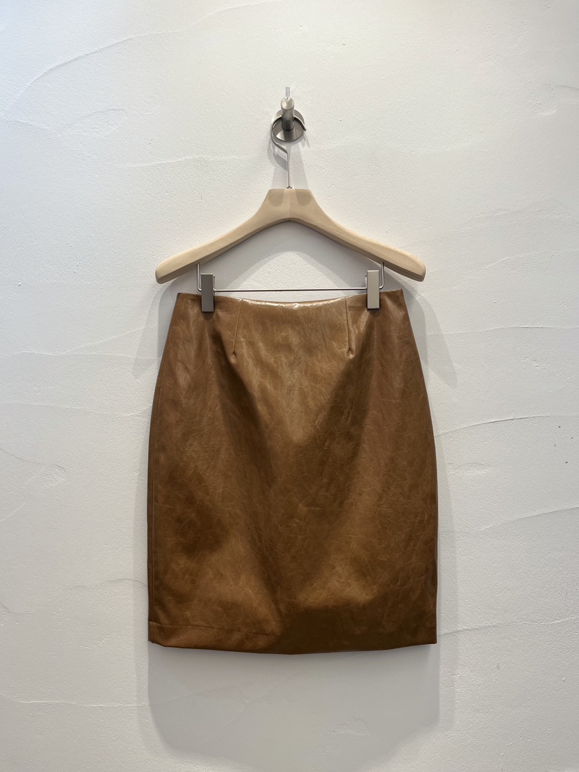 BROWN PAPER-S韓國直郵㊣女士新品時尚半身裙中短裙皮革春款BROWN PAPER-S半身裙/中短裙圖色3