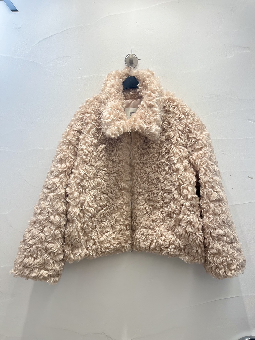 BROWN PAPER-S韓國直郵㊣女裝新品熱賣人氣職業夾克毛絨春款BROWN PAPER-S夾克圖色1