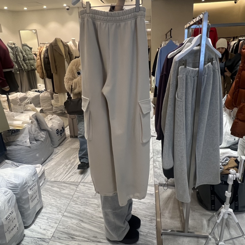 FAVE/FAVOURITE韓國代購㊣女士新款職業推薦休閑褲口袋抓絨FAVE/FAVOURITE休閑褲