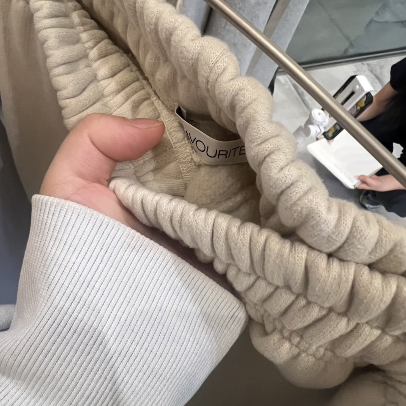 FAVE/FAVOURITE韓國代購㊣女士新款職業推薦休閑褲口袋抓絨FAVE/FAVOURITE休閑褲