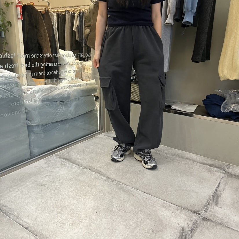 FAVE/FAVOURITE韓國代購㊣女士新款職業推薦休閑褲口袋抓絨FAVE/FAVOURITE休閑褲圖色2