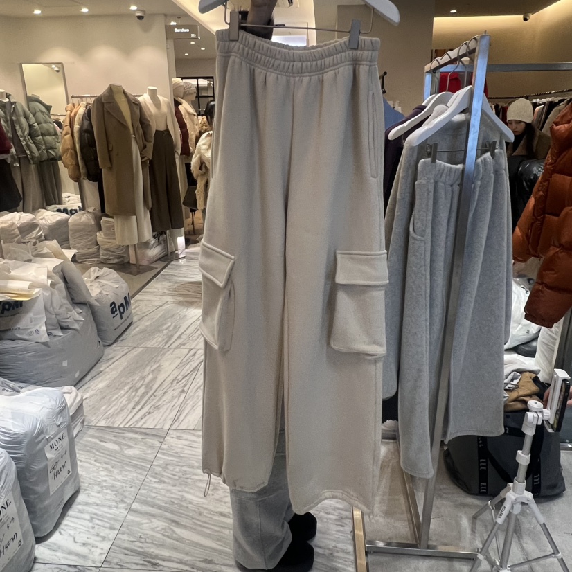 FAVE/FAVOURITE韓國代購㊣女士新款職業推薦休閑褲口袋抓絨FAVE/FAVOURITE休閑褲圖色3