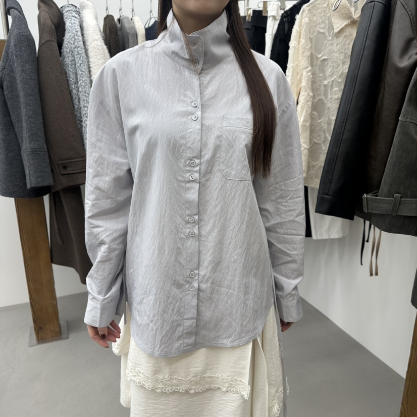 ENHANCE東大門㊣代購女士新款人氣休閑時尚襯衫蕾絲衫春款高領ENHANCE襯衫/蕾絲衫圖色2