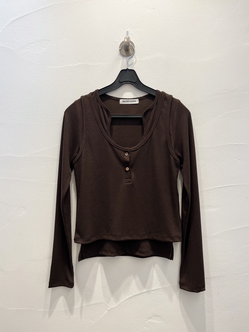 BROWN PAPER-S韓國直郵㊣女裝新品人氣推薦套裝兩件套春款BROWN PAPER-S套裝圖色2