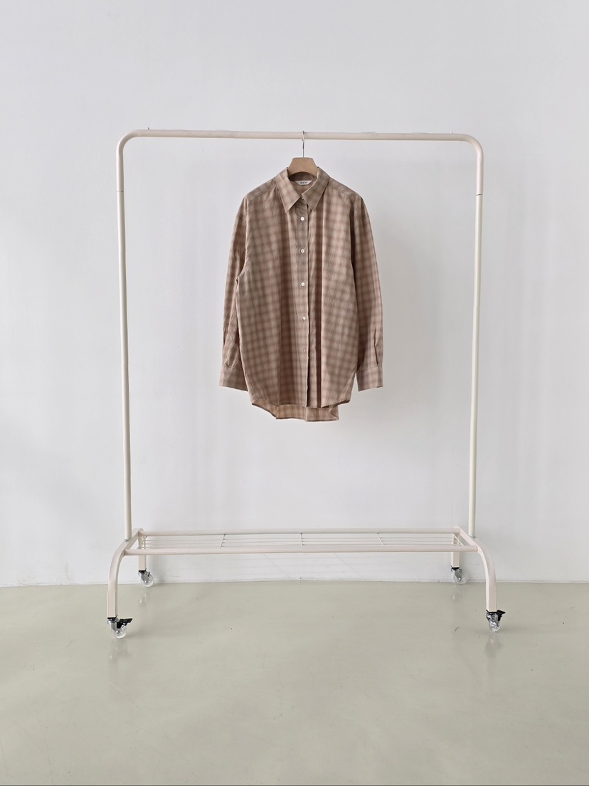 J SHOP東大門㊣直郵女士新款人氣時尚職業襯衫蕾絲衫春款格紋J_SHOP襯衫/蕾絲衫圖色1