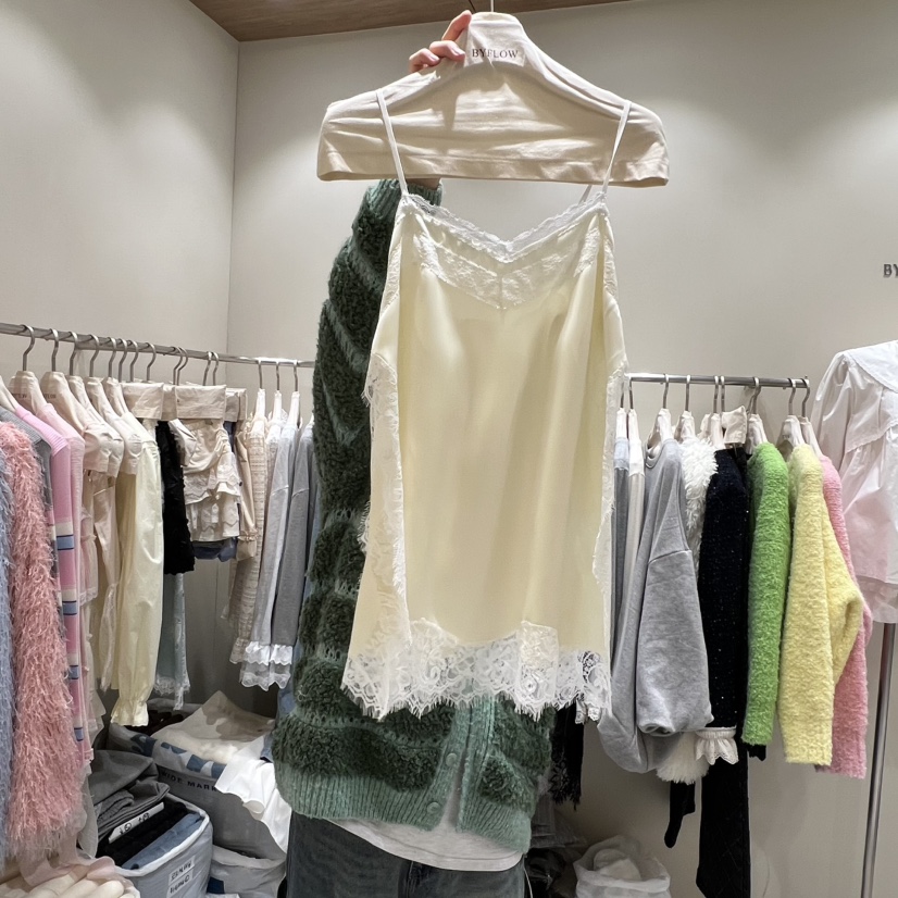 BY FLOW韓國代購㊣女士新品推薦熱賣25秋冬休閑吊帶背心春款BY FLOW吊帶/背心圖色2