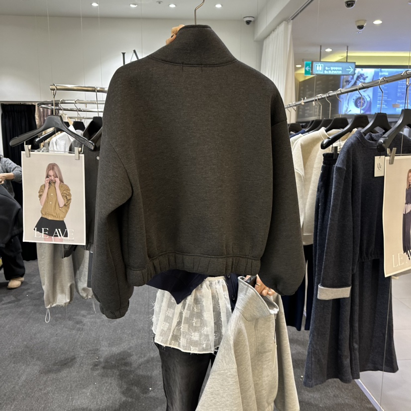 LE AVE韓國代購㊣女士新款熱賣時尚休閑人氣推薦職業夾克拉鏈LE AVE夾克