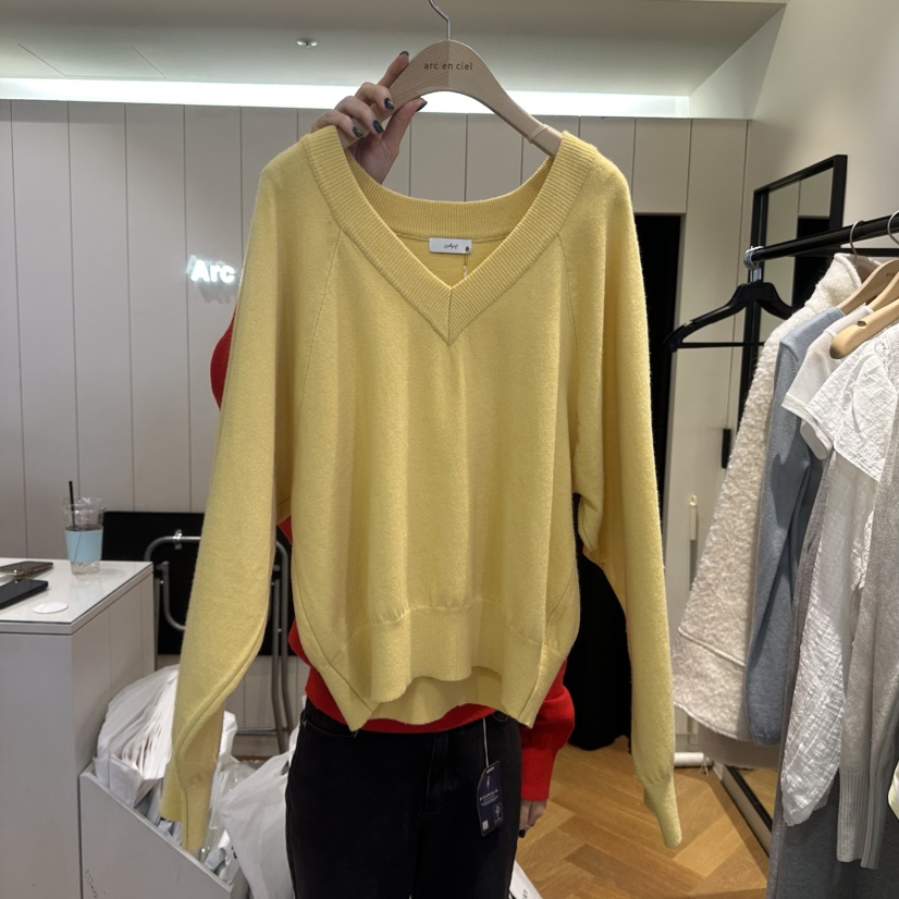 ARC韓國直郵㊣女裝新款職業人氣推薦25秋冬時尚針織衫不含內搭ARC EN CIEL針織衫圖色2