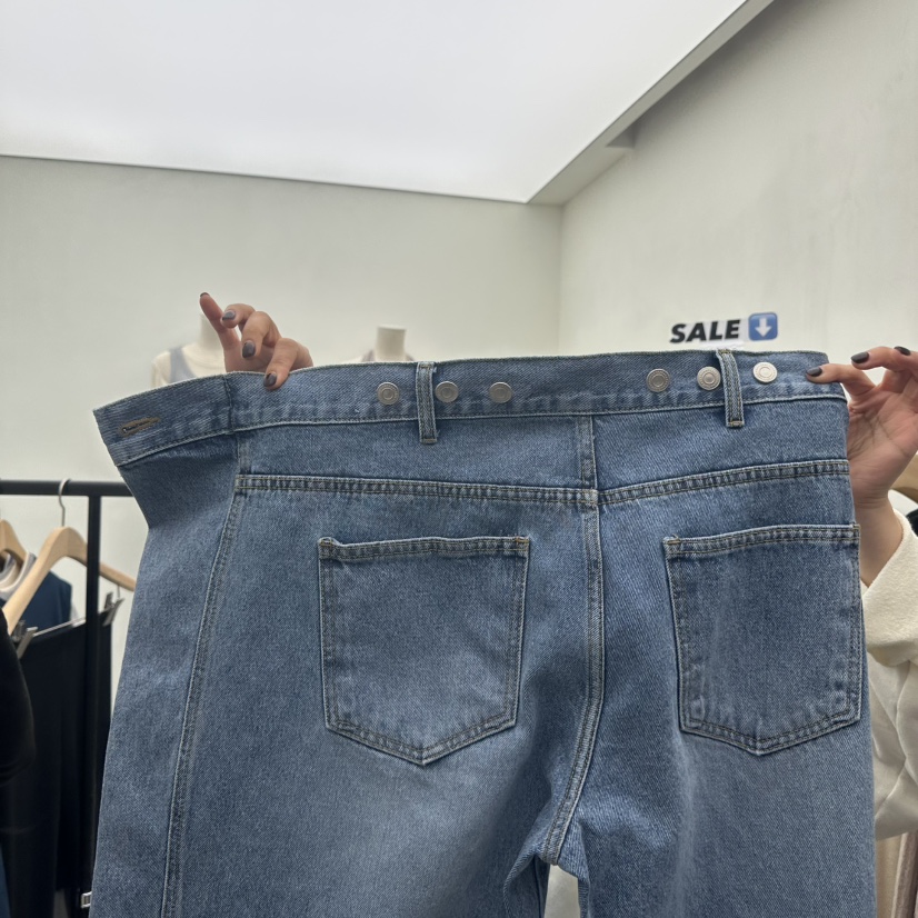 CHAV韓國代購㊣女士新品25秋冬熱賣休閑時尚職業牛仔褲春款CHAV牛仔褲