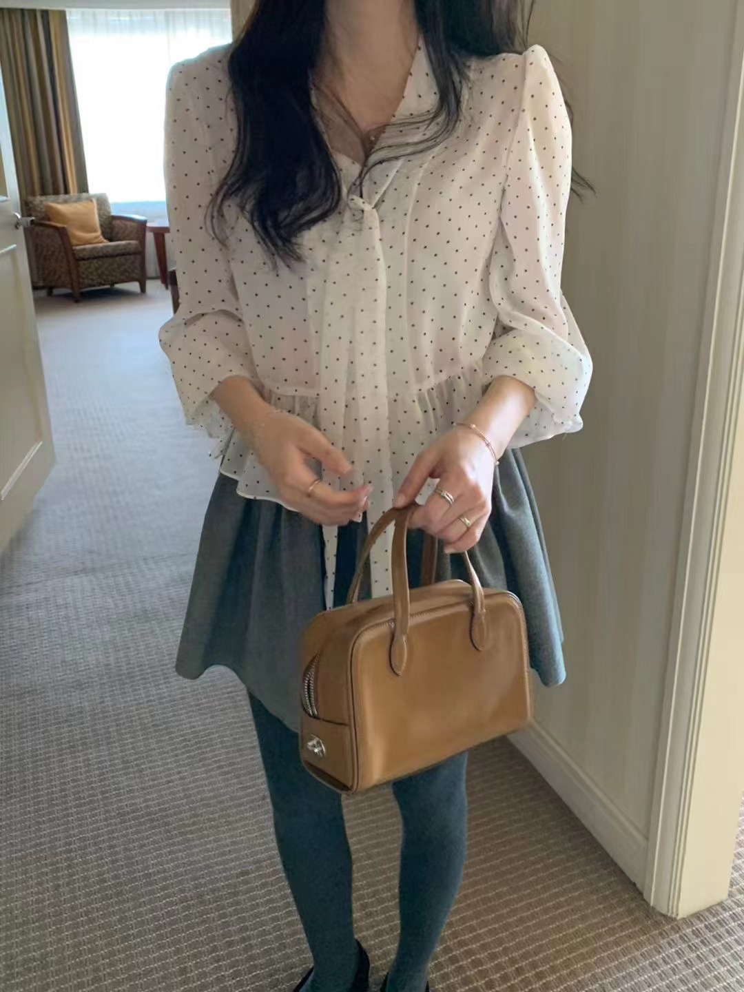 PYT-ot㊣東大門實拍女士新款休閑26春夏職業時尚襯衫蕾絲衫pretty young thing襯衫/蕾絲衫