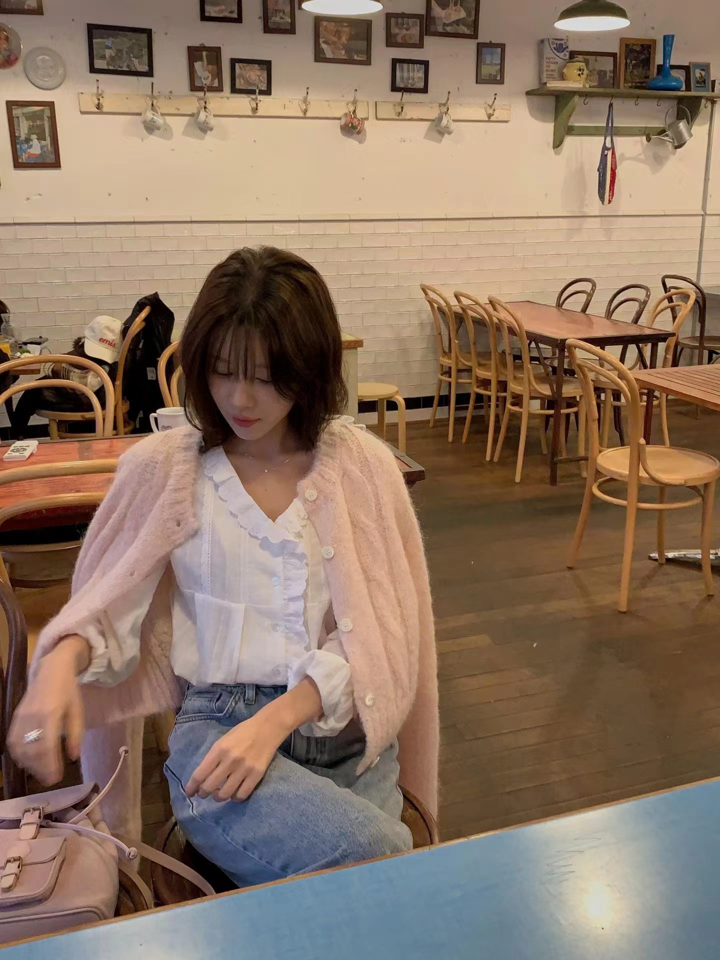 MIELLE-미엘르-OT㊣東大門代購女士新款時尚熱賣人氣針織衫MIELLE-미엘르-OT針織衫