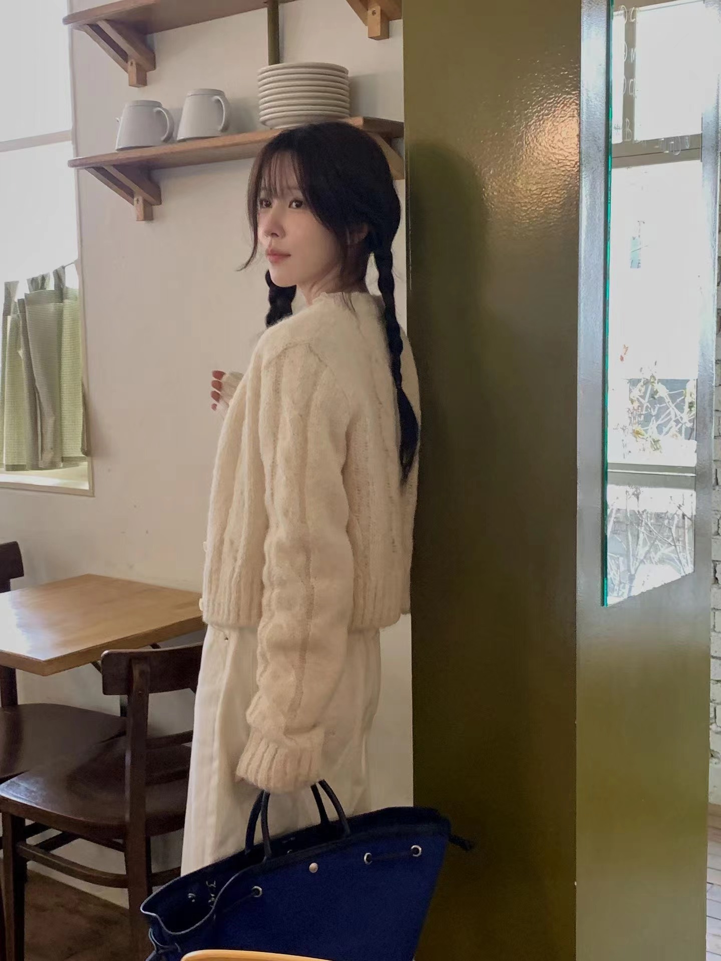 MIELLE-미엘르-OT㊣東大門代購女士新款時尚熱賣人氣針織衫MIELLE-미엘르-OT針織衫