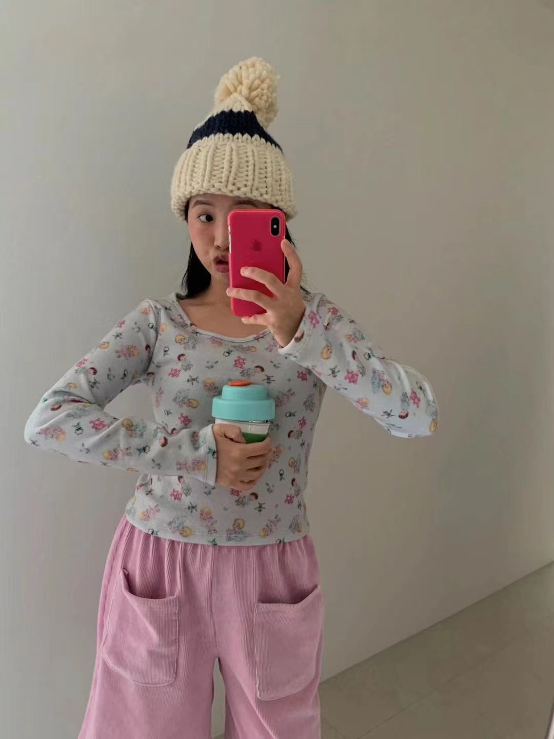 I I韓國代購㊣女士新款休閑推薦人氣熱賣26春夏真品長袖T恤ITSSONG長袖T恤