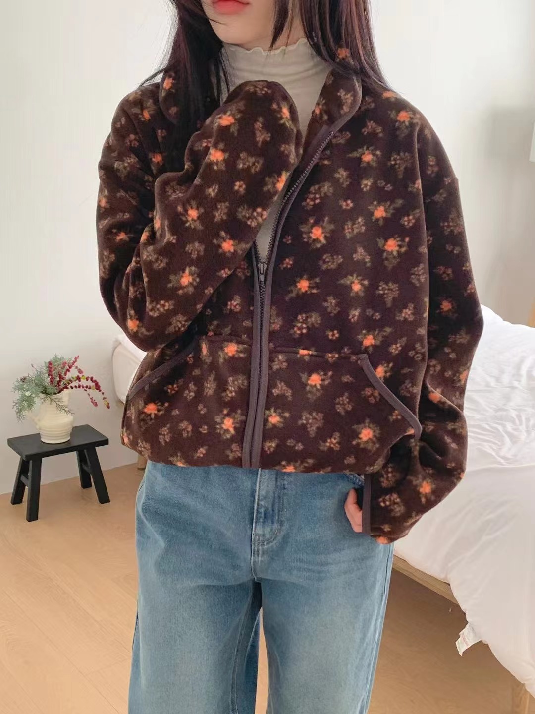 UNCOVER CUBE韓國直郵㊣女裝新品休閑人氣26春夏真品時尚夾克LALAGIRL夾克圖色1