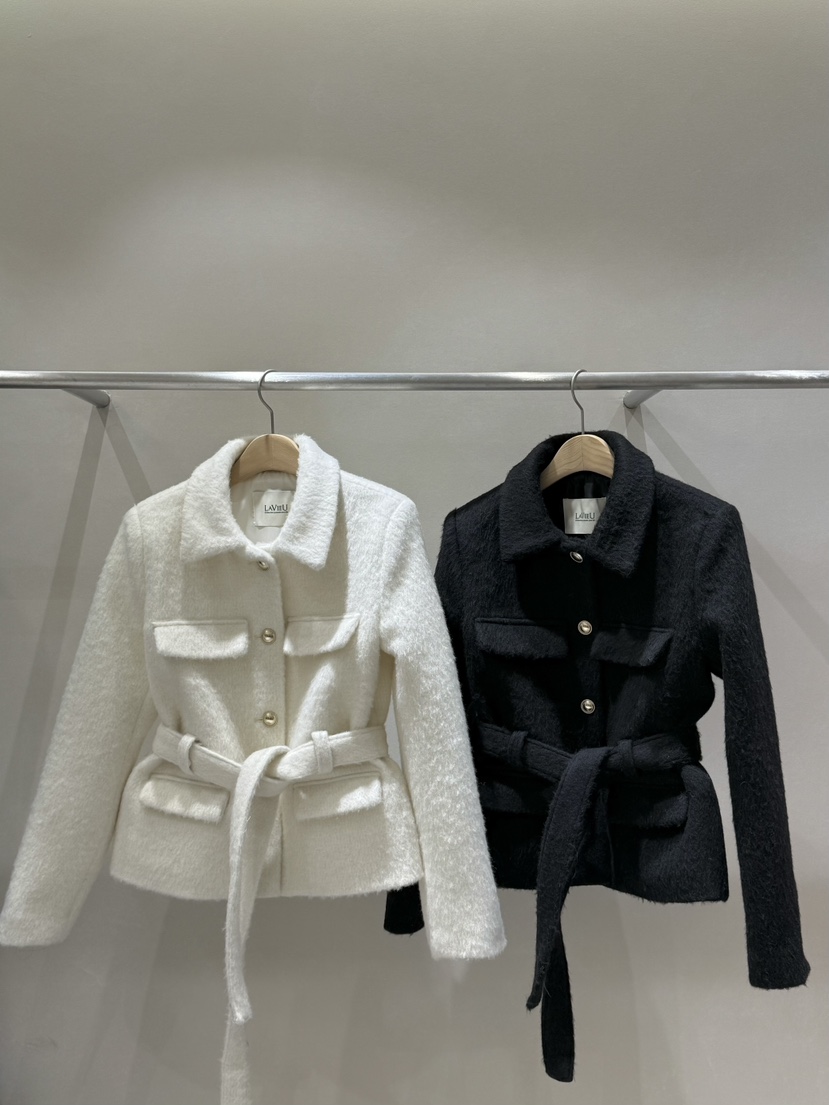 LAVIEU韓國直郵㊣女裝新品推薦真品人氣時尚職業夾克含腰帶LAVIEU夾克