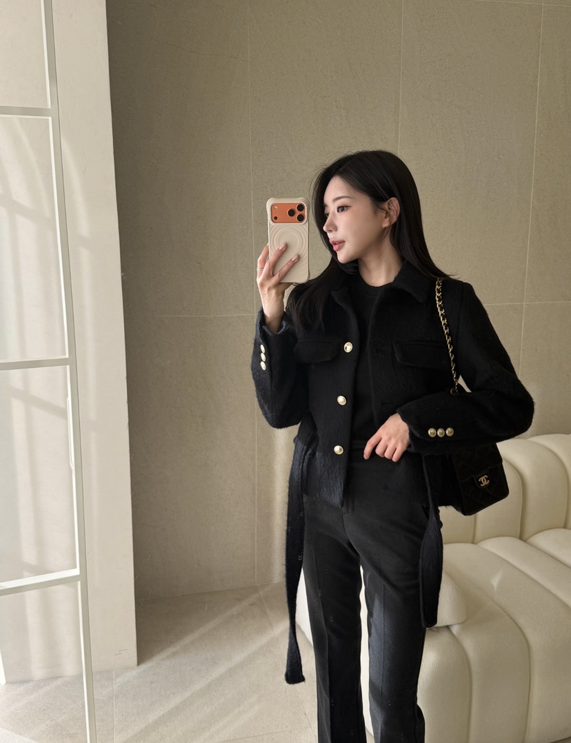 LAVIEU韓國直郵㊣女裝新品推薦真品人氣時尚職業夾克含腰帶LAVIEU夾克