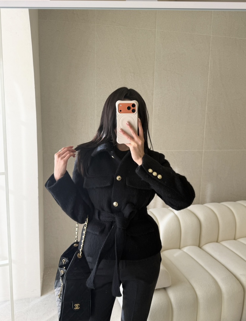 LAVIEU韓國直郵㊣女裝新品推薦真品人氣時尚職業夾克含腰帶LAVIEU夾克