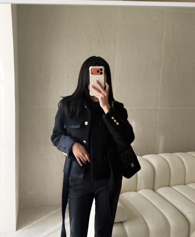 LAVIEU韓國直郵㊣女裝新品推薦真品人氣時尚職業夾克含腰帶LAVIEU夾克