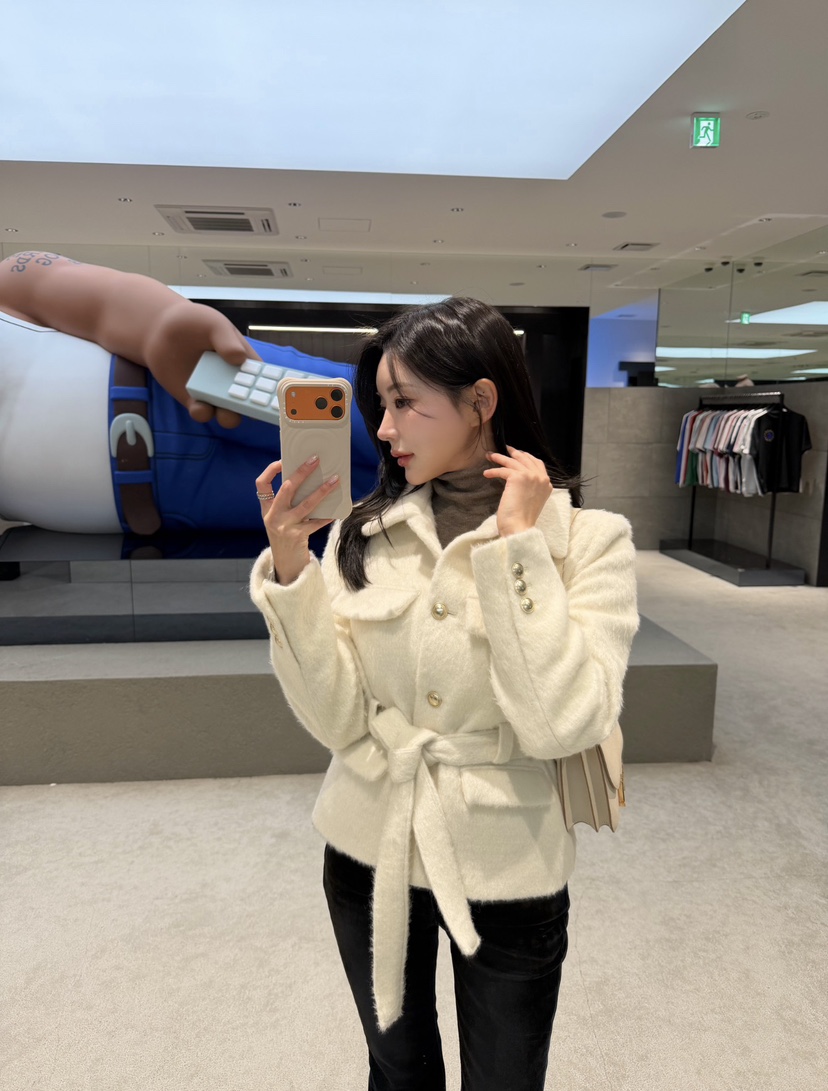 LAVIEU韓國直郵㊣女裝新品推薦真品人氣時尚職業夾克含腰帶LAVIEU夾克