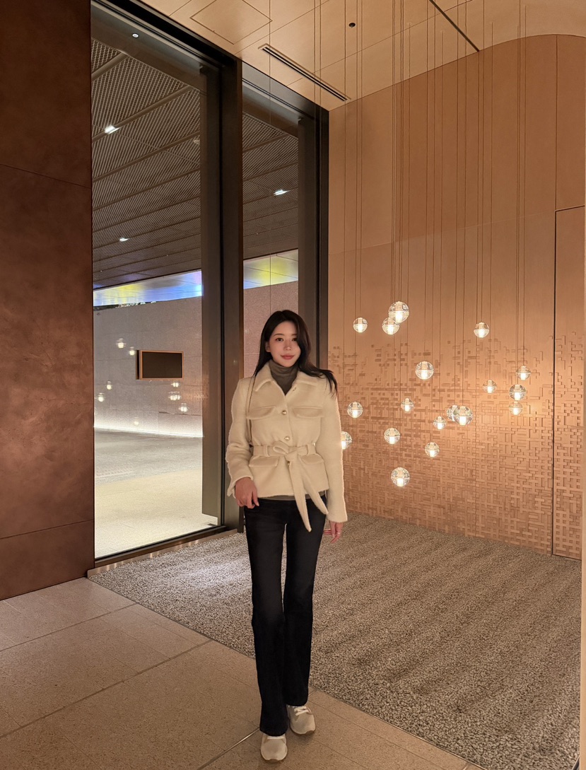 LAVIEU韓國直郵㊣女裝新品推薦真品人氣時尚職業夾克含腰帶LAVIEU夾克