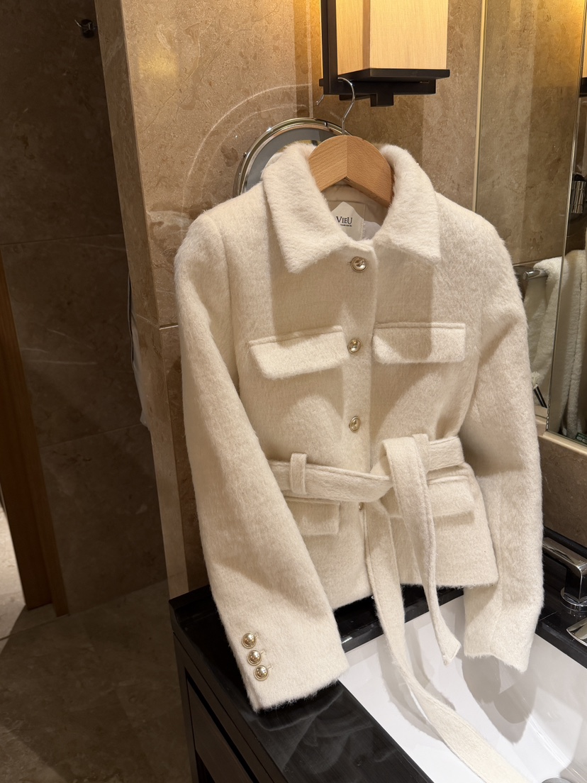 LAVIEU韓國直郵㊣女裝新品推薦真品人氣時尚職業夾克含腰帶LAVIEU夾克圖色1