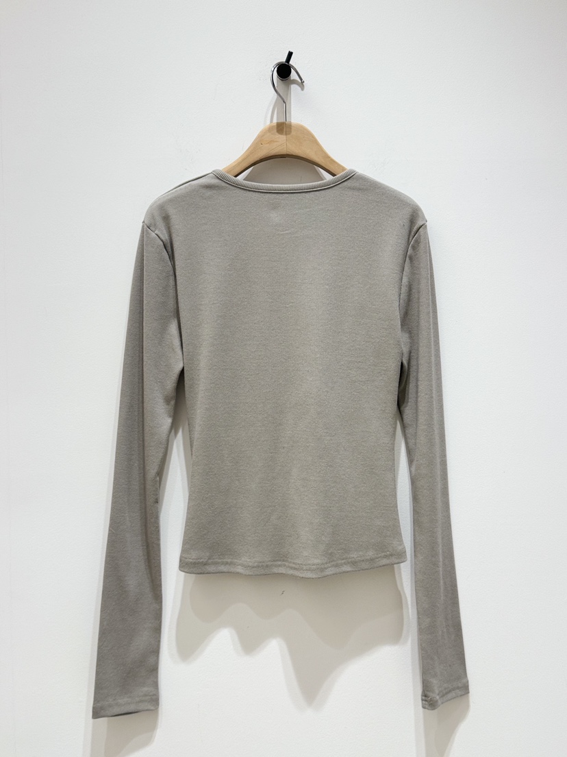 MELTED-P㊣東大門代購女裝新品職業推薦26春夏長袖T恤開衫MELTED-P長袖T恤