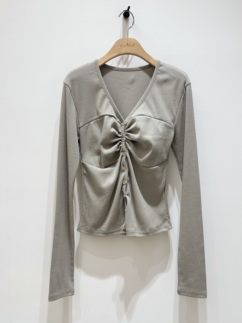 MELTED-P㊣東大門代購女裝新品職業推薦26春夏長袖T恤開衫MELTED-P長袖T恤圖色2