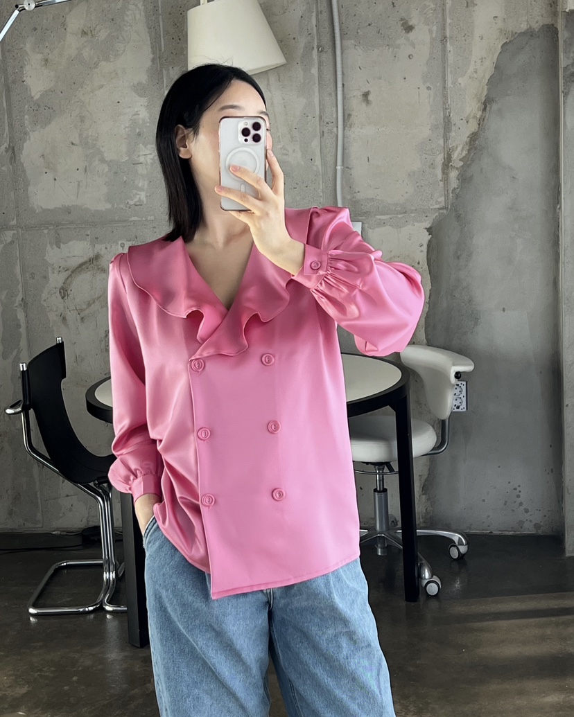 VERNI㊣東大門代購女士新款熱賣26春夏職業推薦休閑襯衫蕾絲衫VERNI襯衫/蕾絲衫