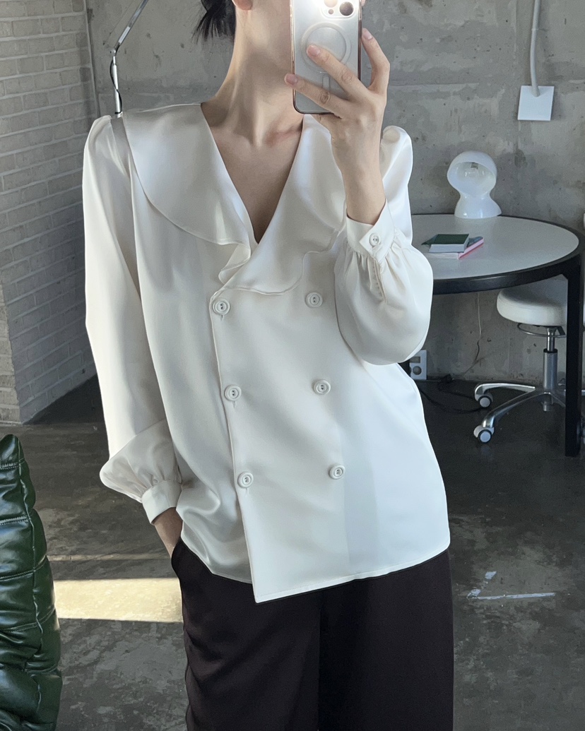 VERNI㊣東大門代購女士新款熱賣26春夏職業推薦休閑襯衫蕾絲衫VERNI襯衫/蕾絲衫