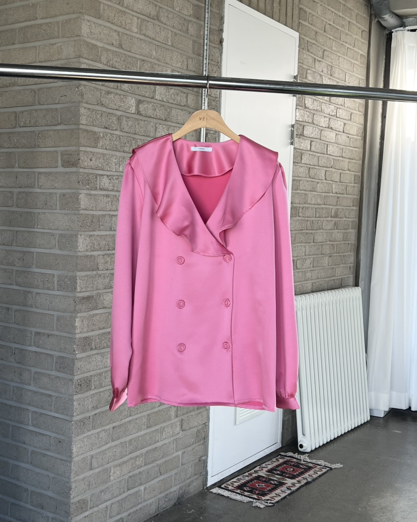 VERNI㊣東大門代購女士新款熱賣26春夏職業推薦休閑襯衫蕾絲衫VERNI襯衫/蕾絲衫圖色2