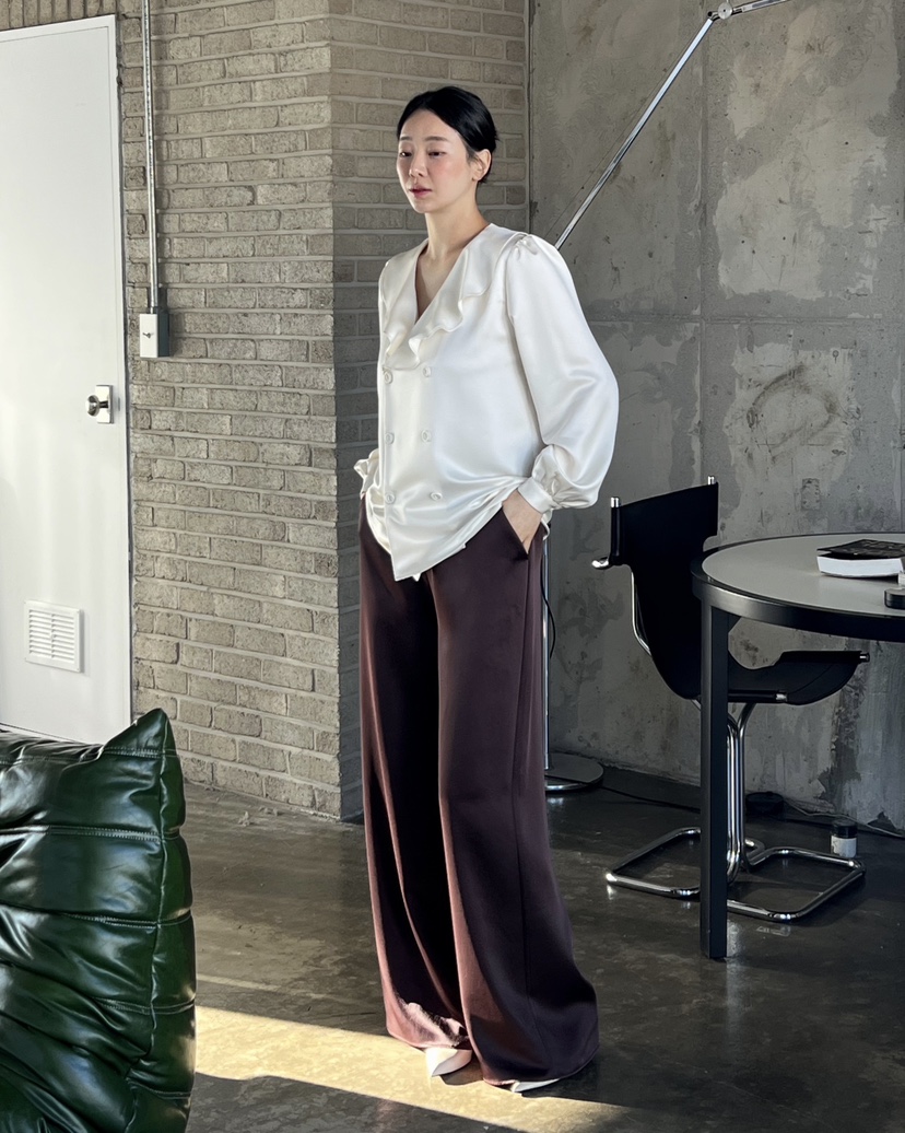 VERNI㊣東大門代購女裝新款26春夏時尚休閑真品職業推薦休閑褲VERNI休閑褲