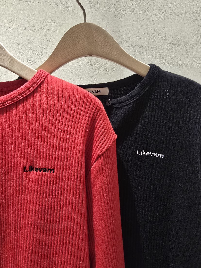 LIKEVAM㊣東大門實拍女裝新款時尚熱賣休閑人氣長袖T恤開衫LIKEVAM長袖T恤