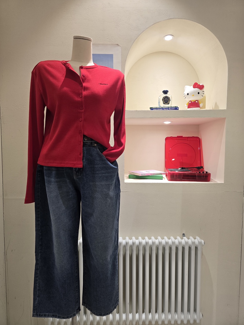 LIKEVAM㊣東大門實拍女裝新款時尚熱賣休閑人氣長袖T恤開衫LIKEVAM長袖T恤圖色1