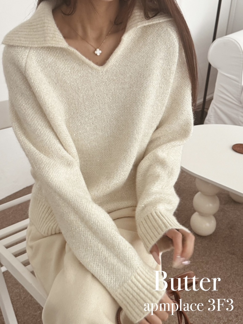 BUTTER-P㊣東大門實拍女裝新品真品時尚職業休閑熱賣人氣毛衣BUTTER-P毛衣