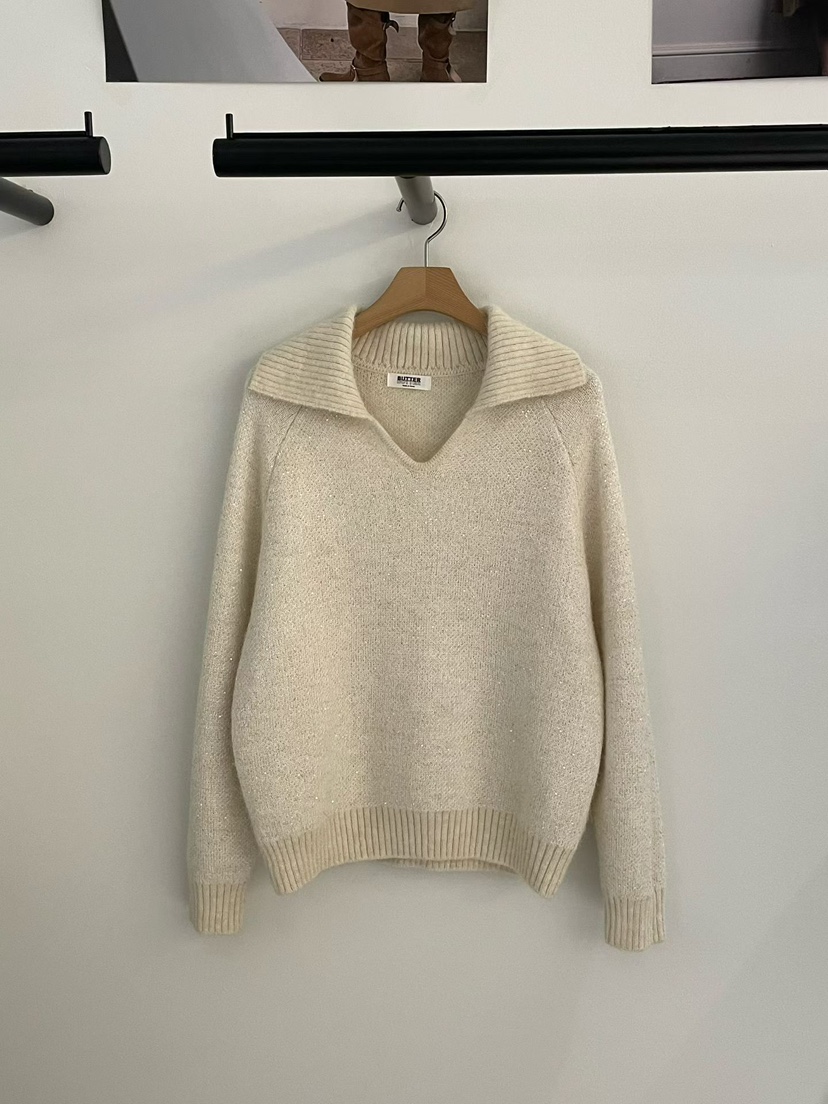 BUTTER-P㊣東大門實拍女裝新品真品時尚職業休閑熱賣人氣毛衣BUTTER-P毛衣圖色1