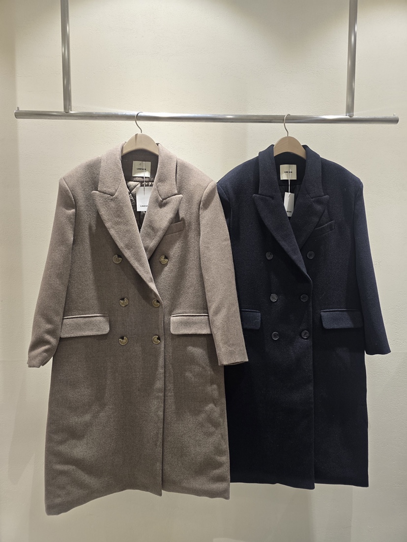 LIKEVAM㊣東大門實拍女士新品休閑真品時尚職業熱賣中長款大衣LIKEVAM中長款大衣