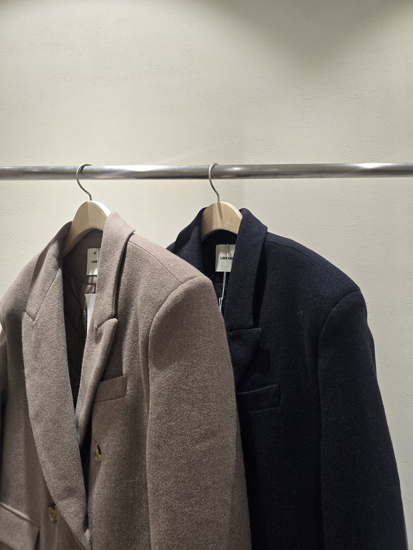 LIKEVAM㊣東大門實拍女士新品休閑真品時尚職業熱賣中長款大衣LIKEVAM中長款大衣