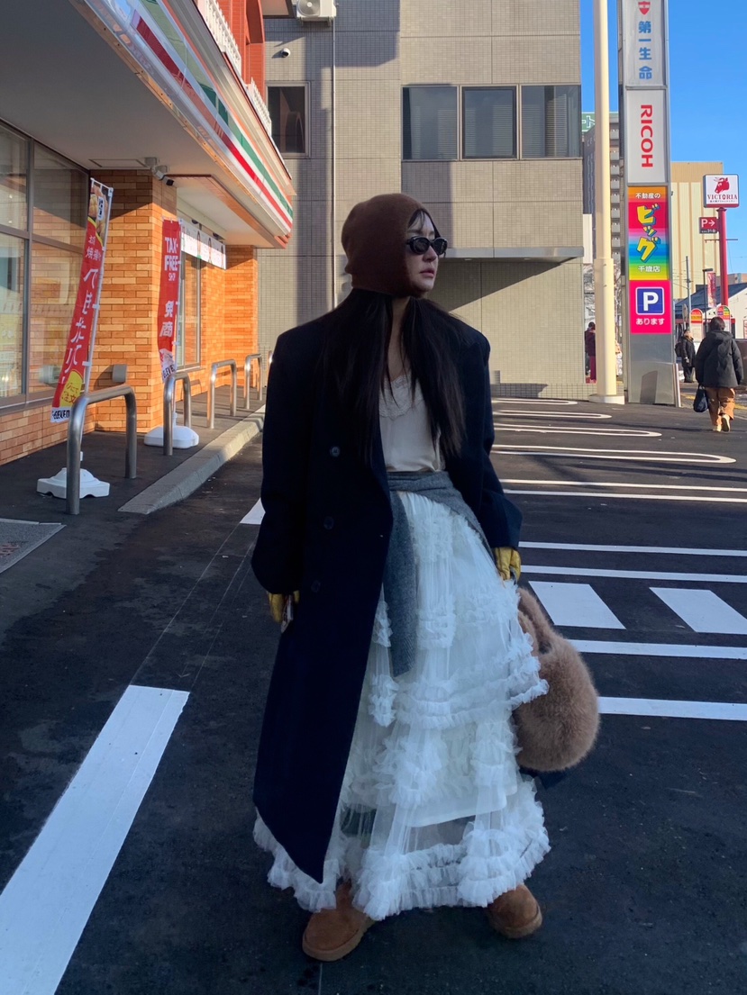 LIKEVAM㊣東大門實拍女士新品休閑真品時尚職業熱賣中長款大衣LIKEVAM中長款大衣