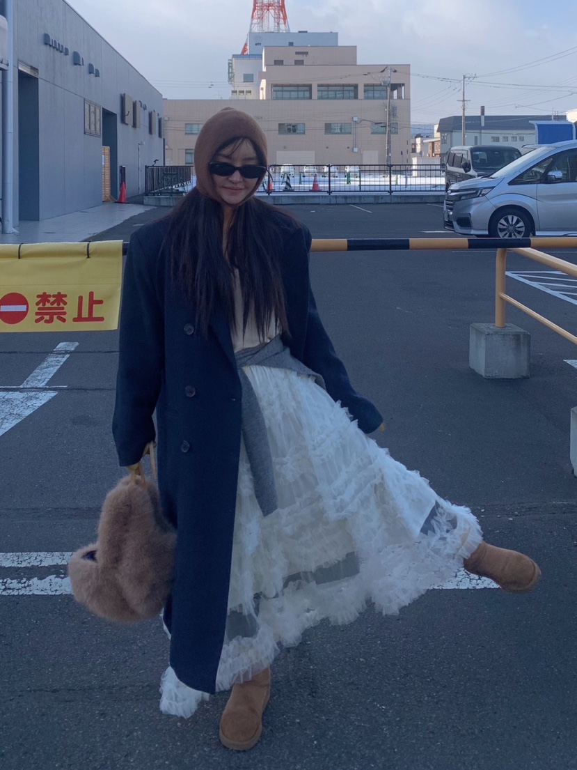 LIKEVAM㊣東大門實拍女士新品休閑真品時尚職業熱賣中長款大衣LIKEVAM中長款大衣