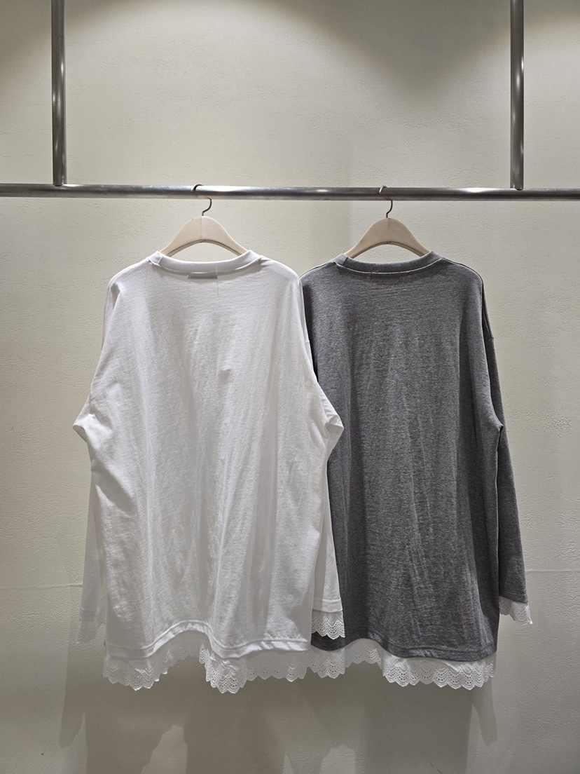 LIKEVAM㊣東大門代購女裝新品時尚熱賣推薦26春夏長袖T恤蕾絲LIKEVAM長袖T恤