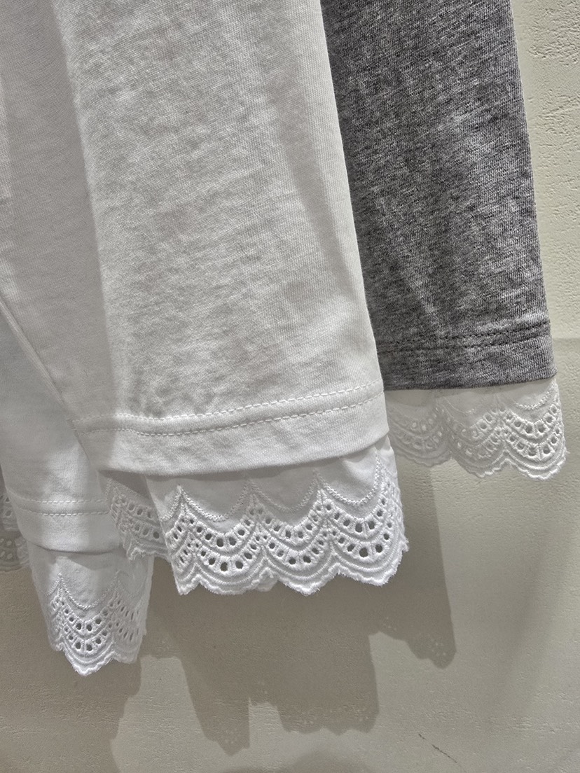 LIKEVAM㊣東大門代購女裝新品時尚熱賣推薦26春夏長袖T恤蕾絲LIKEVAM長袖T恤