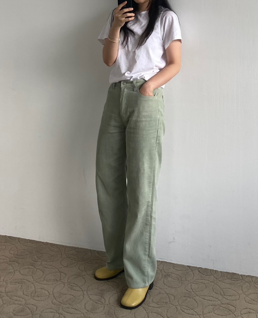 NOPROBLEM韓國代購㊣女士新品休閑真品推薦休閑褲Sale燈心絨NOPROBLEM休閑褲