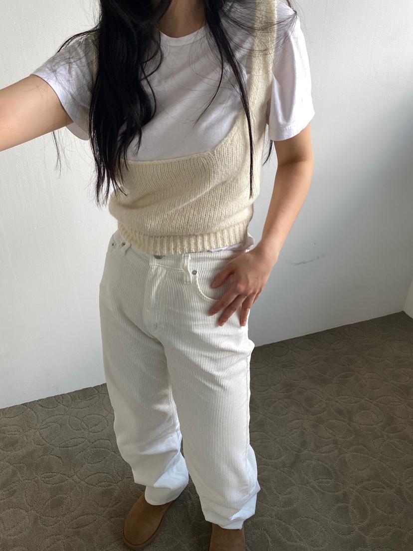 NOPROBLEM韓國代購㊣女士新品休閑真品推薦休閑褲Sale燈心絨NOPROBLEM休閑褲