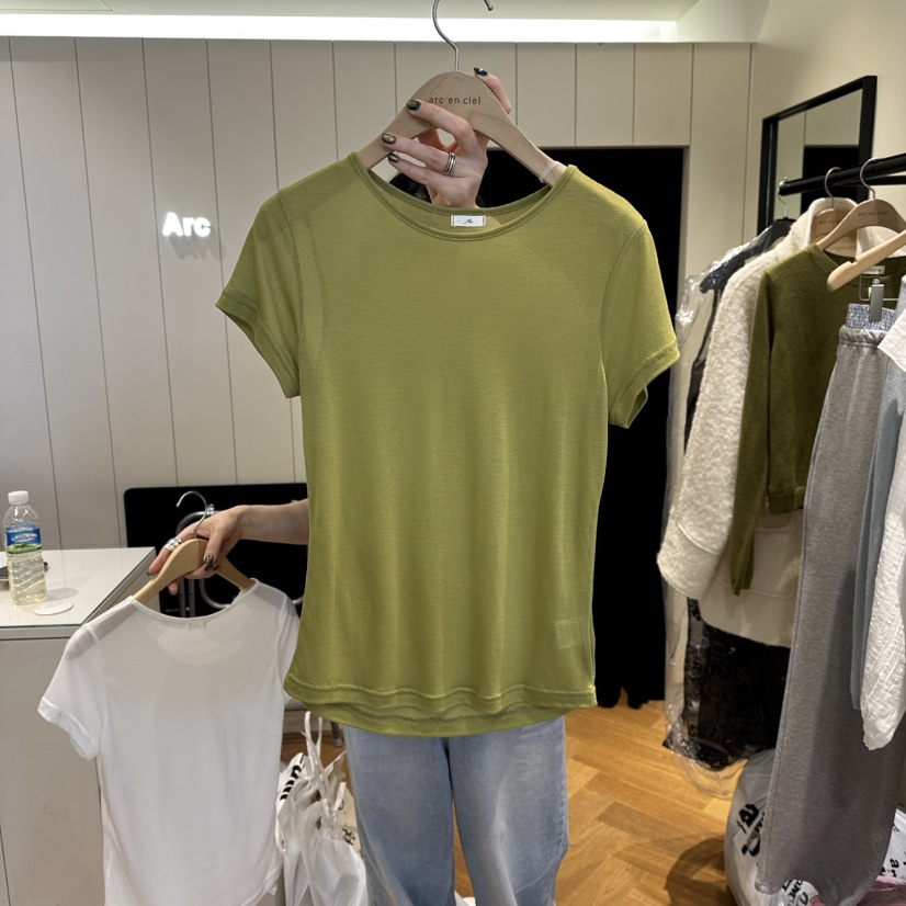 ARC㊣東大門實拍女士新款推薦熱賣真品休閑26春夏時尚T恤春款ARC EN CIELT恤圖色2
