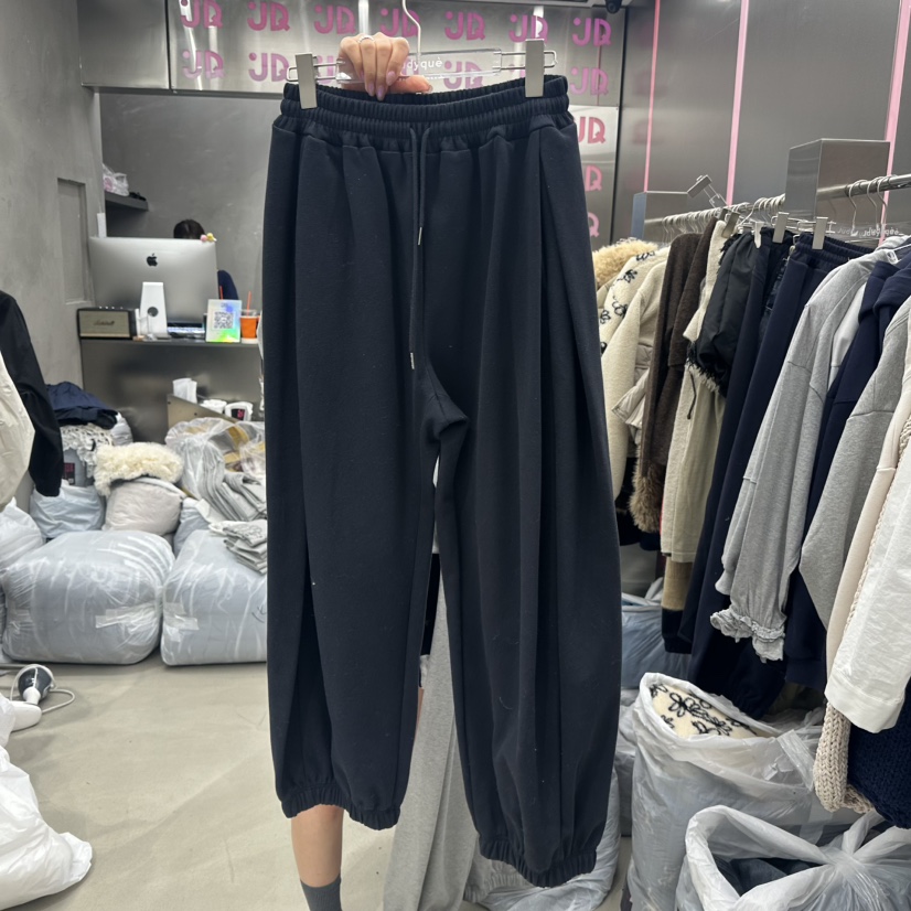 JUDYQUE㊣東大門代購女裝新品熱賣休閑真品26春夏休閑褲春款JUDYQUE休閑褲圖色2黑色