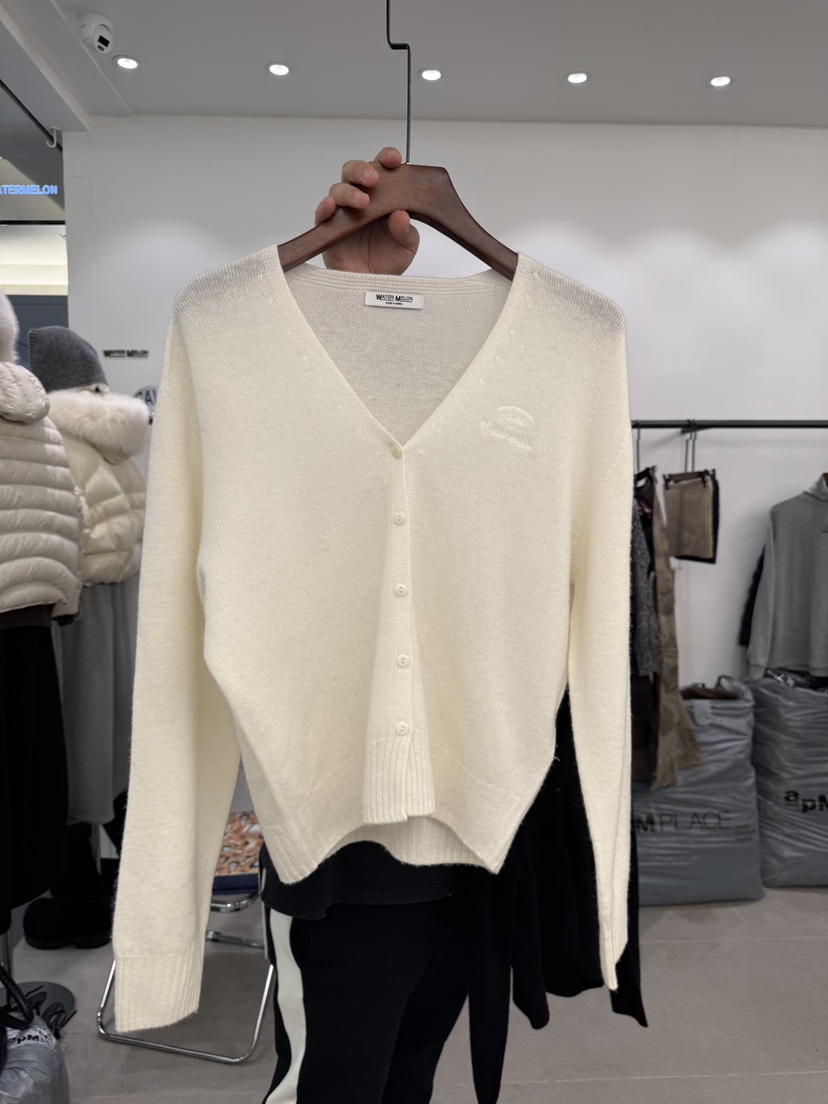WATERMELON㊣東大門代購女裝新品時尚職業針織衫羊毛春款開衫WATER MELON針織衫圖色3
