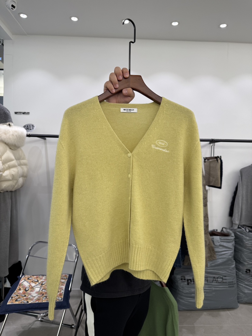 WATERMELON㊣東大門代購女裝新品時尚職業針織衫羊毛春款開衫WATER MELON針織衫圖色9