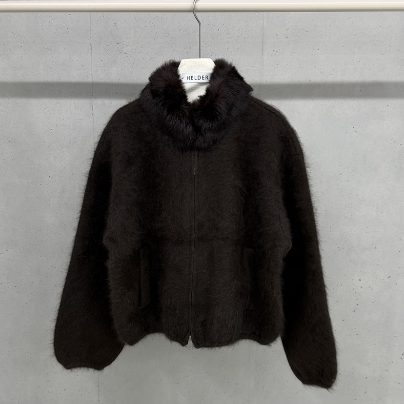 HELDER-P韓國代購㊣女裝新品職業26春夏短款大衣毛領可拆可拆卸HELDER短款大衣圖色1