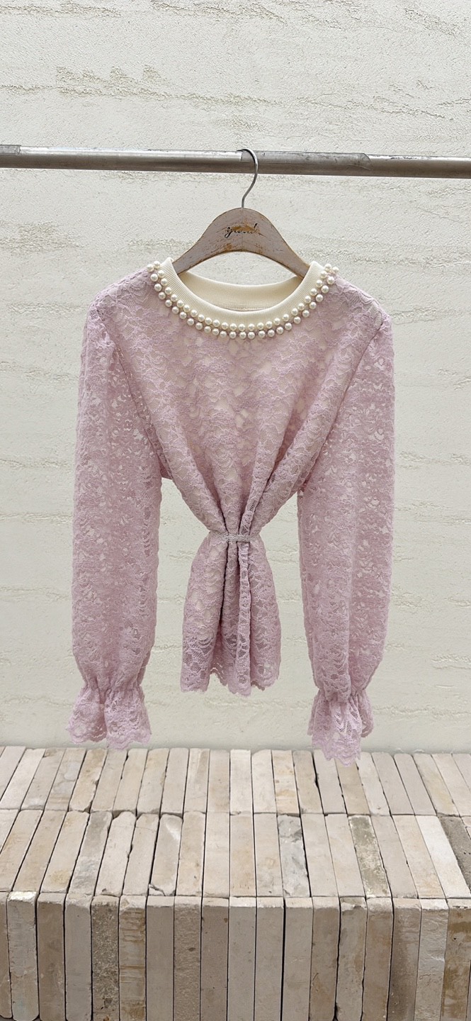 YARD東大門直郵㊣女士新款26春夏時尚人氣休閑職業襯衫蕾絲衫YARD襯衫/蕾絲衫圖色2